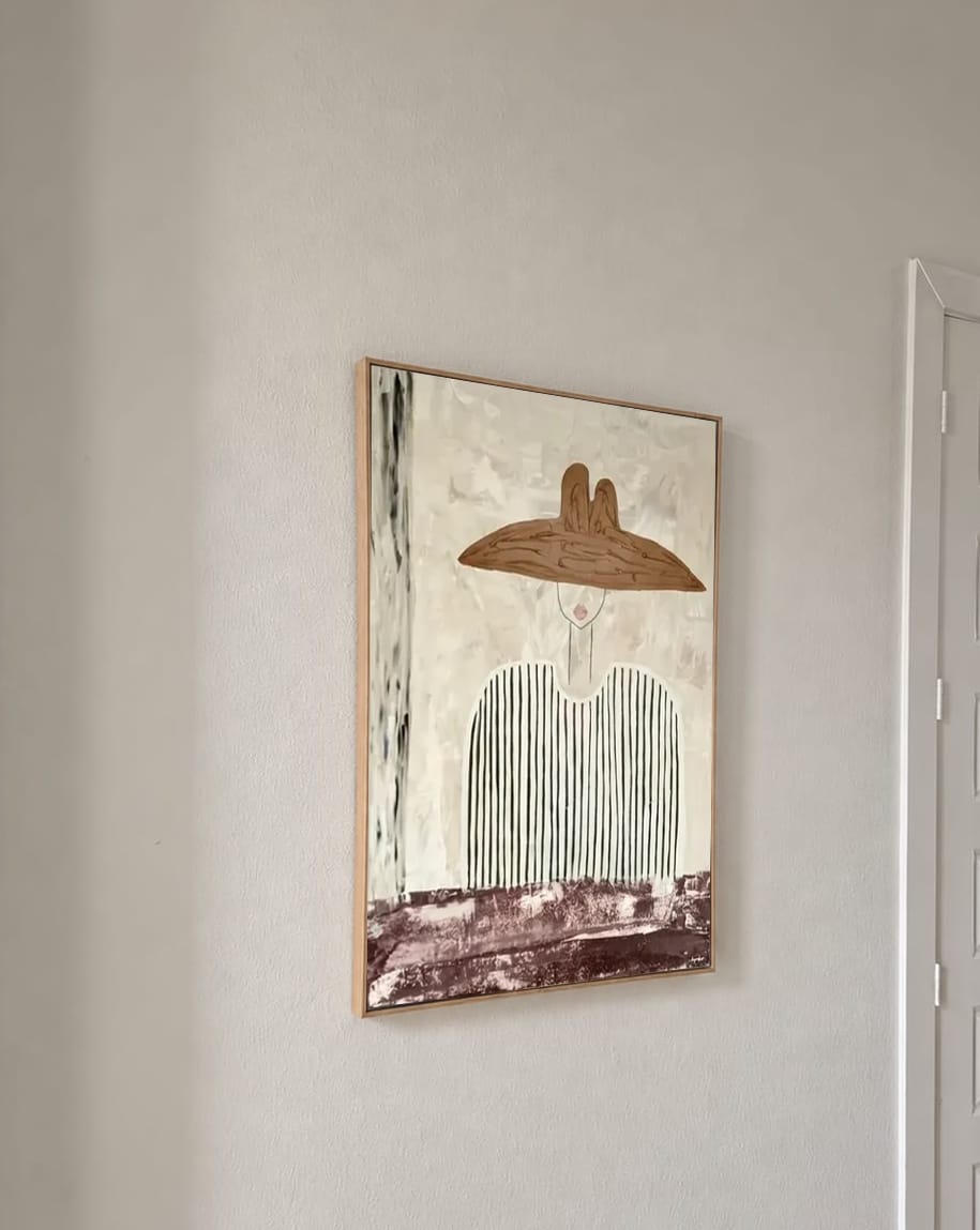 Customer photo review of Vintage Americana Art | Veiled Poise #VA017