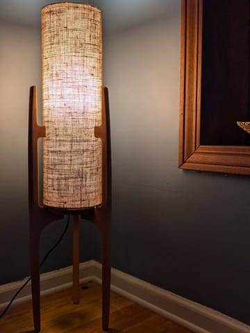 Customer photo review of Rocketlamp | Floor Lamp | Black Walnut