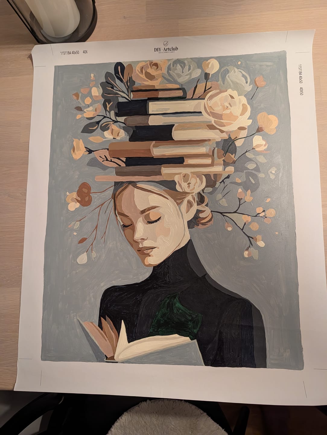 Customer photo review of Book garden | Paint by Number