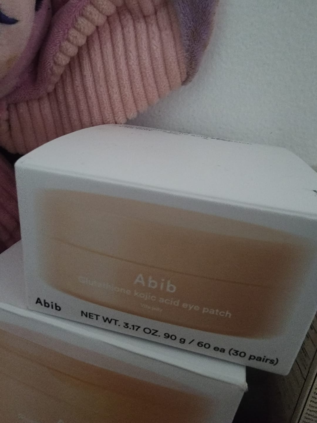 Customer photo review of Glutathione kojic acid eye patch Vita jelly