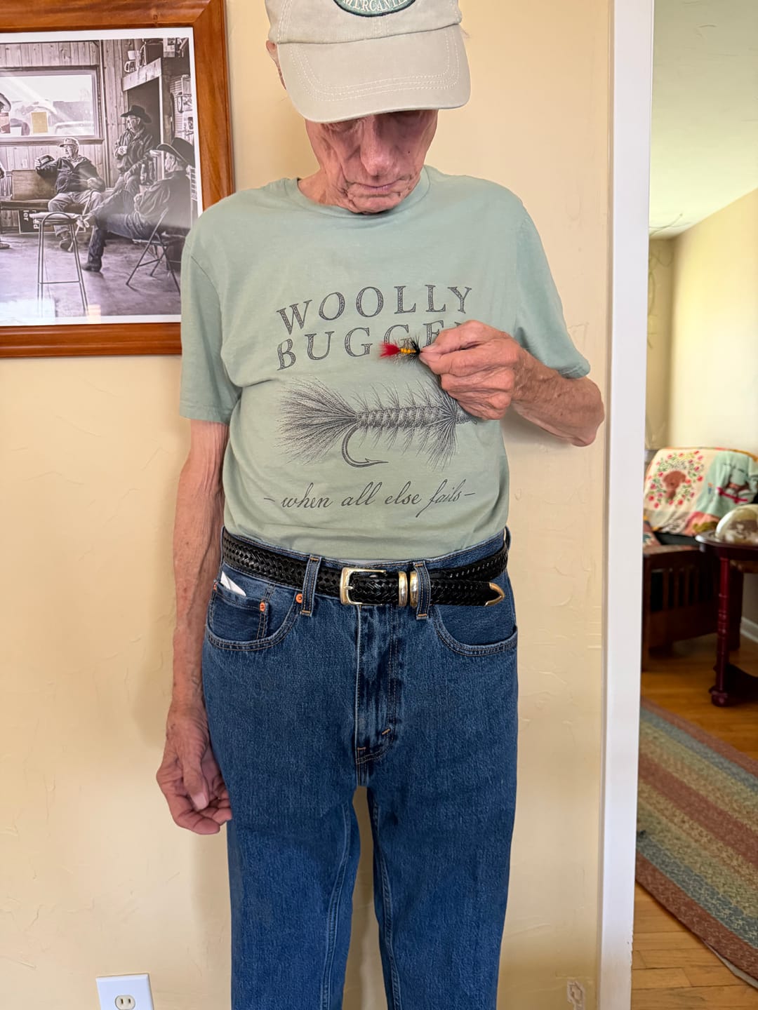Customer photo review of Woolly Bugger T-Shirt