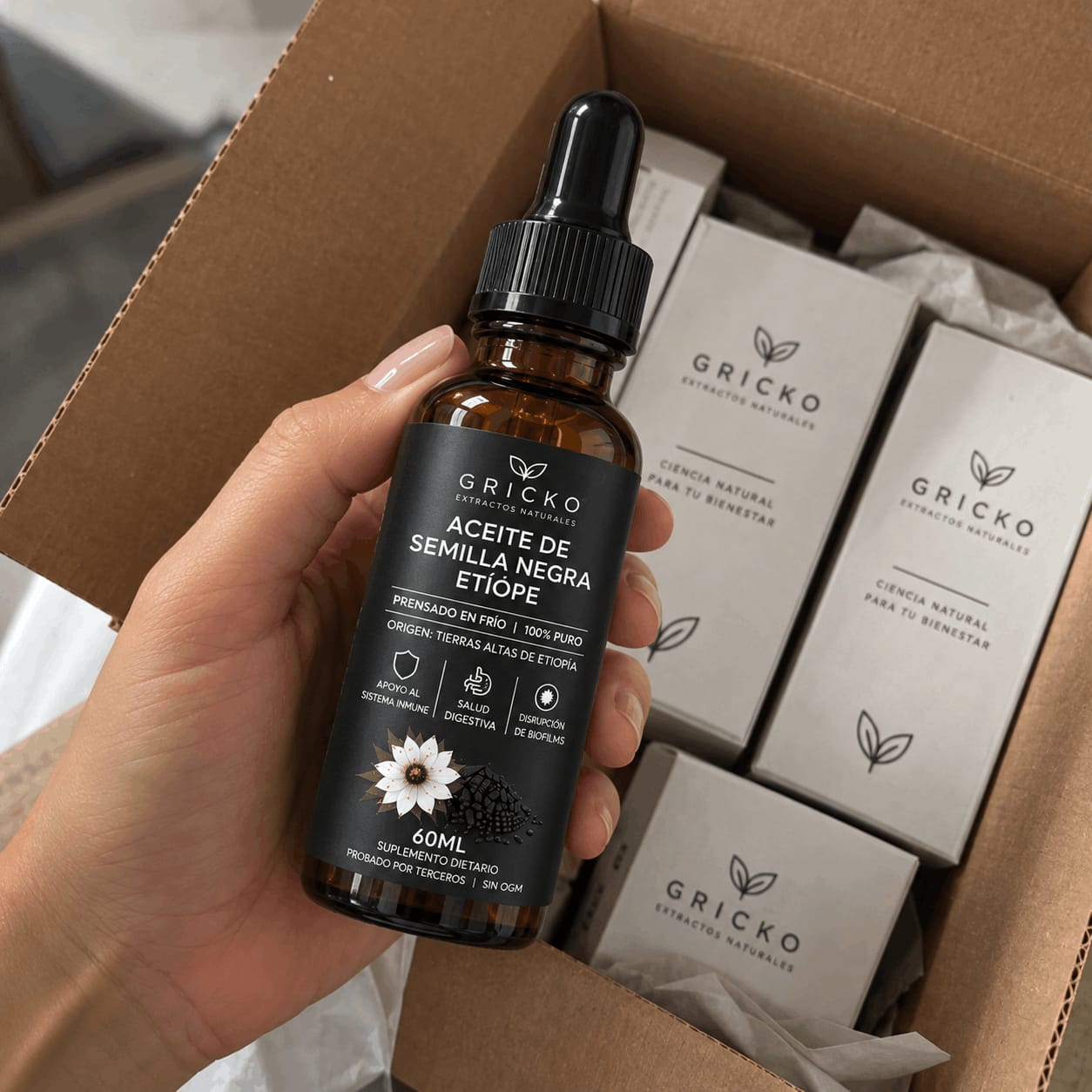 Customer photo review of Aceite de Semilla negra Etíope-5% Timoquinona