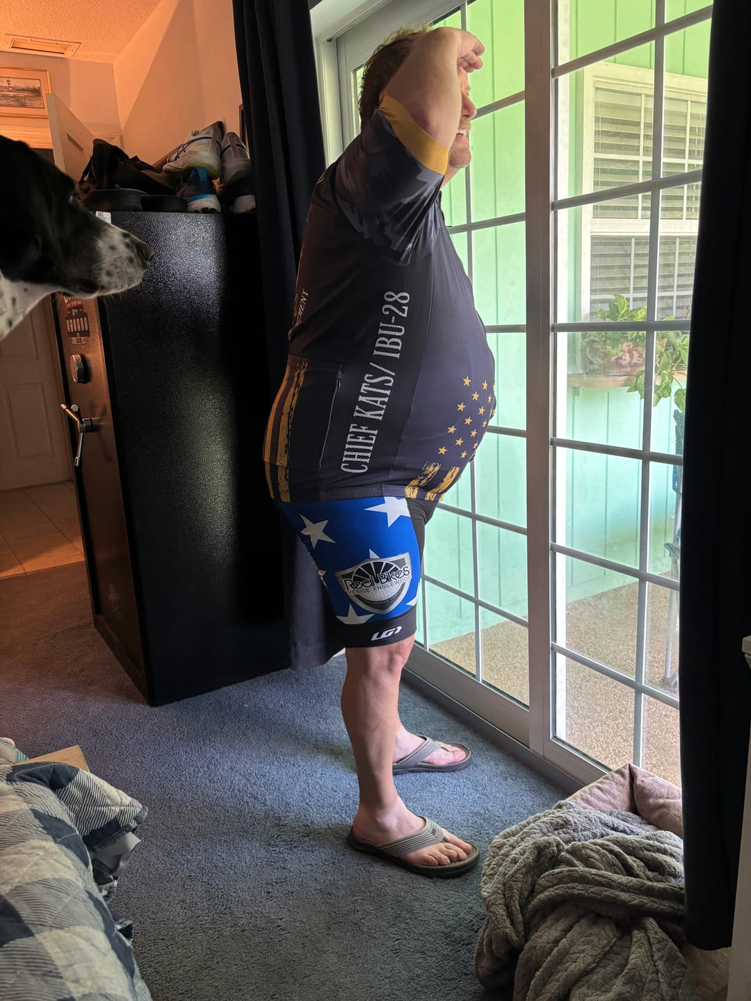 Customer photo review of Men’s U.S. Navy Veteran Pride Cycling Jersey & Kit