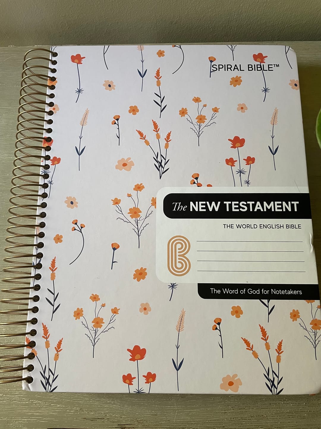 Customer photo review of Spiral Bible™ - WEB - New Testament - Floral