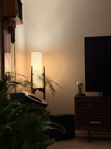 Customer photo review of Rocketlamp | Floor Lamp | Black Walnut