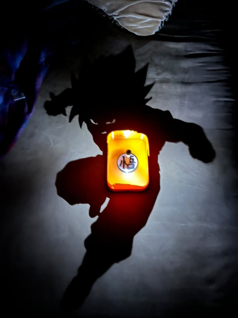 Customer photo review of Goku Shadow Projection Wall Lamp