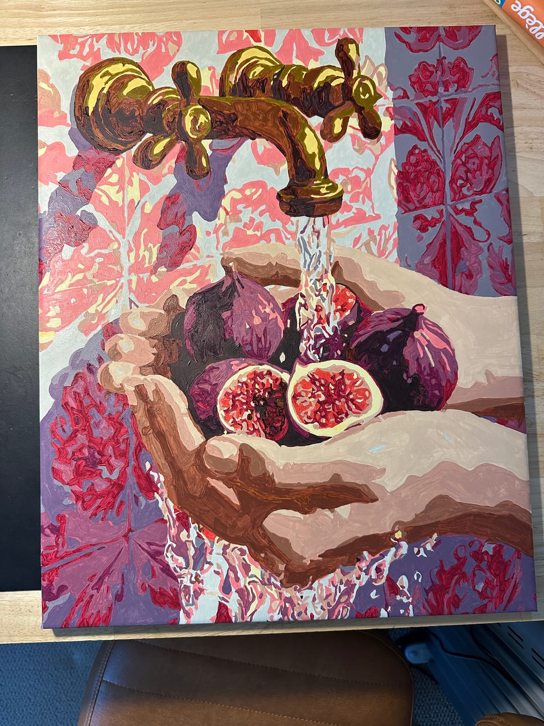 Customer photo review of Summer in Purple | Paint by Number