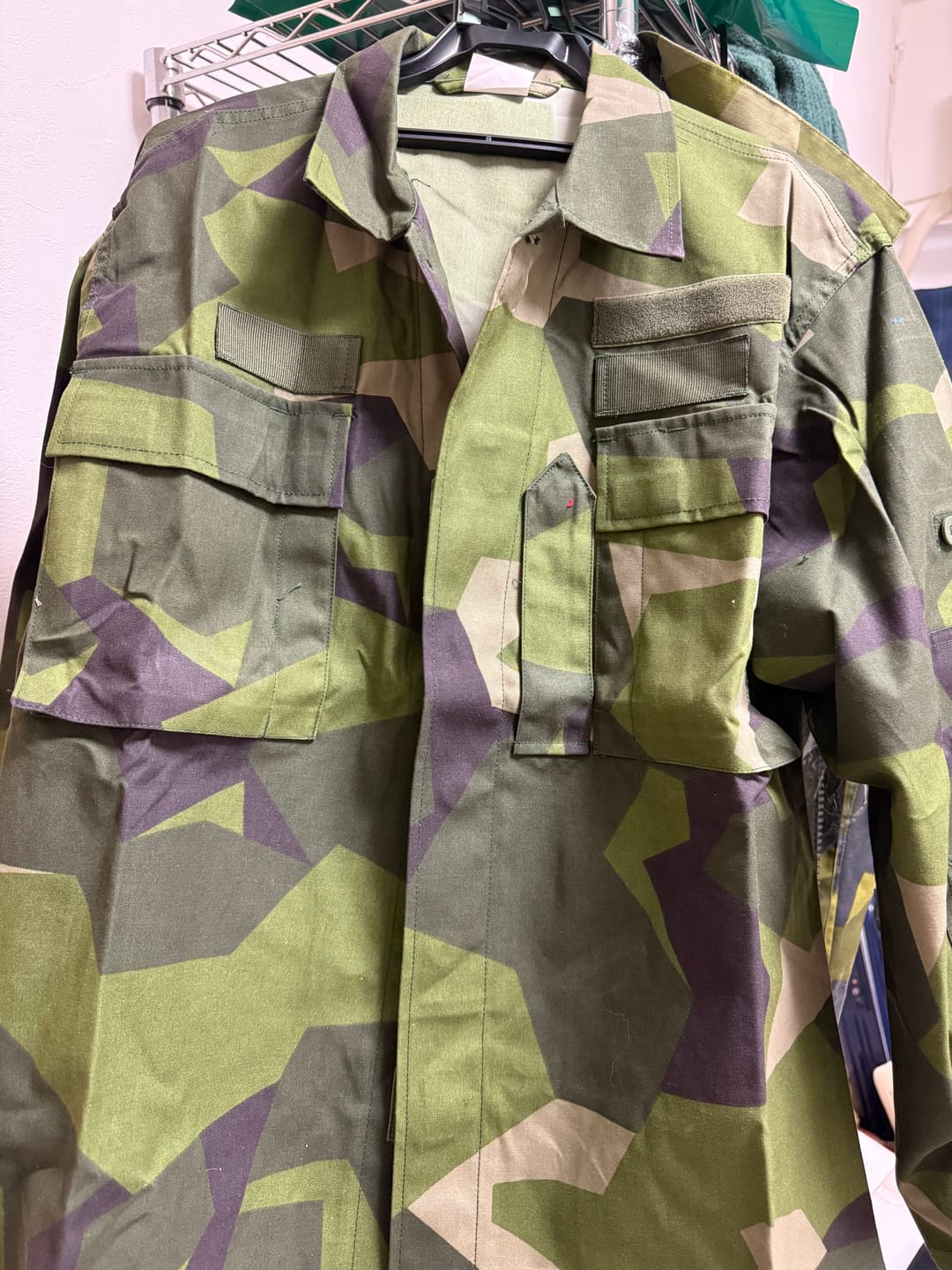 Customer photo review of Original Swedish army M90 jacket splinter camouflage field combat shirt NEW