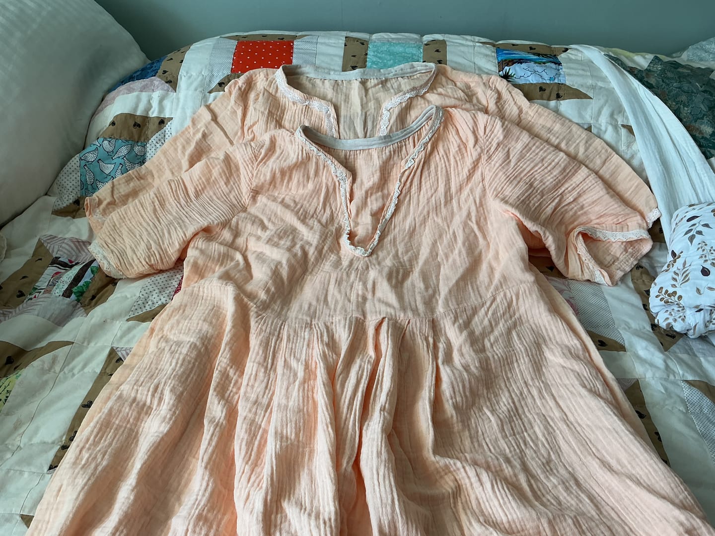 Customer photo review of Special Offer Peach Double Gauze Fabric