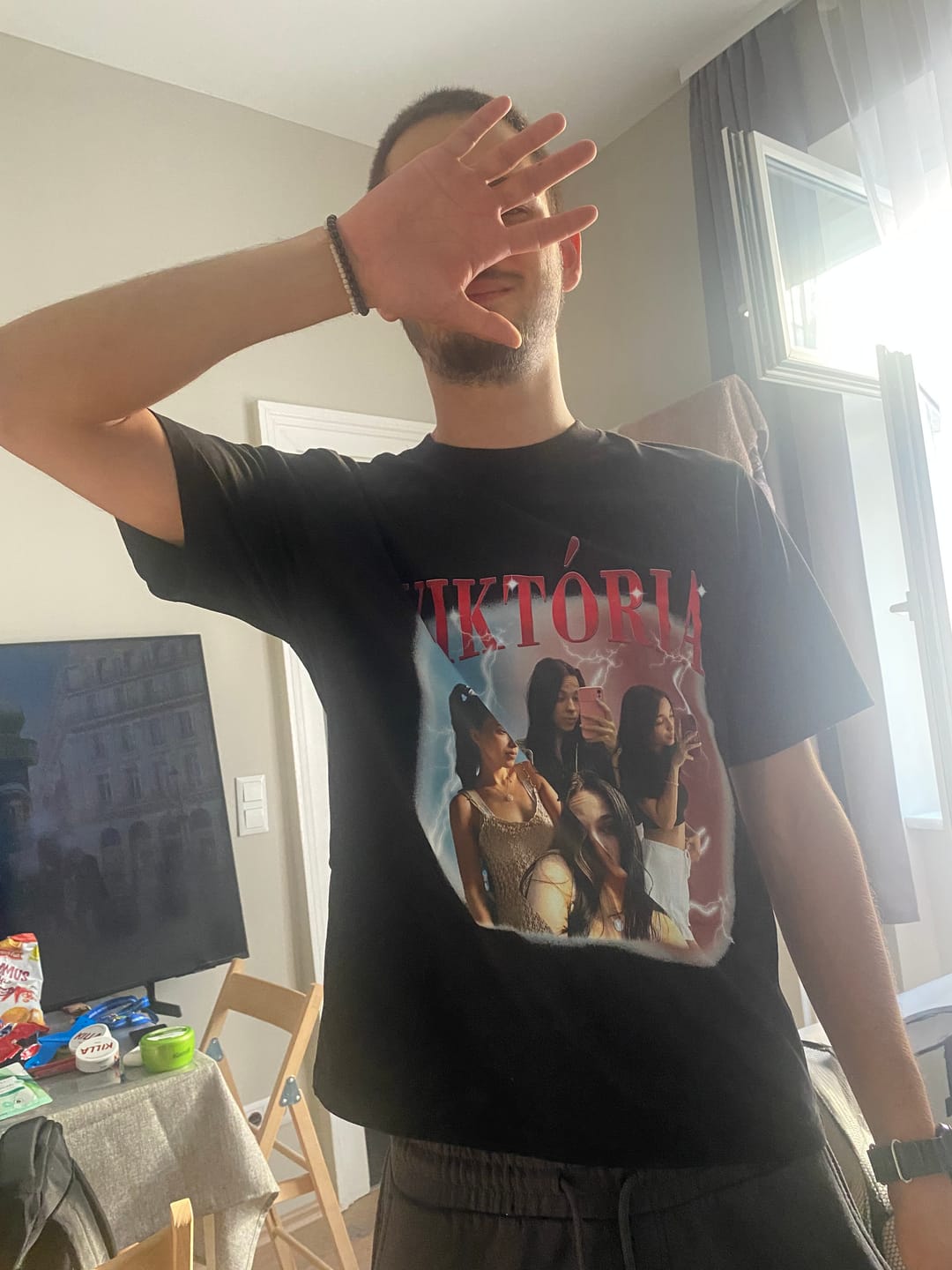 Customer photo review of Custom Vintage Tee