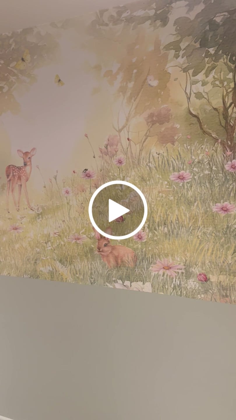 Customer video review of Haisley - Sleepy Fairy Watercolour Forest Wallpaper Mural