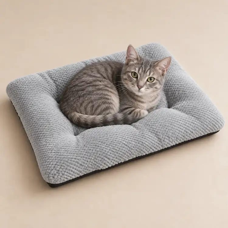 Customer photo review of Plush Haven Calming Pet Bed