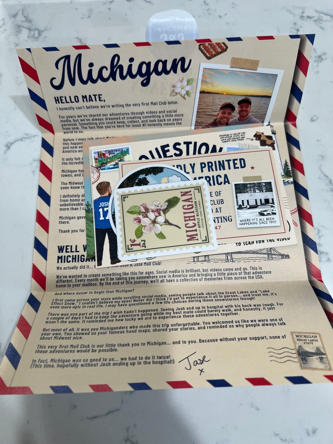 Customer photo review of Josh & Jase Mail Club