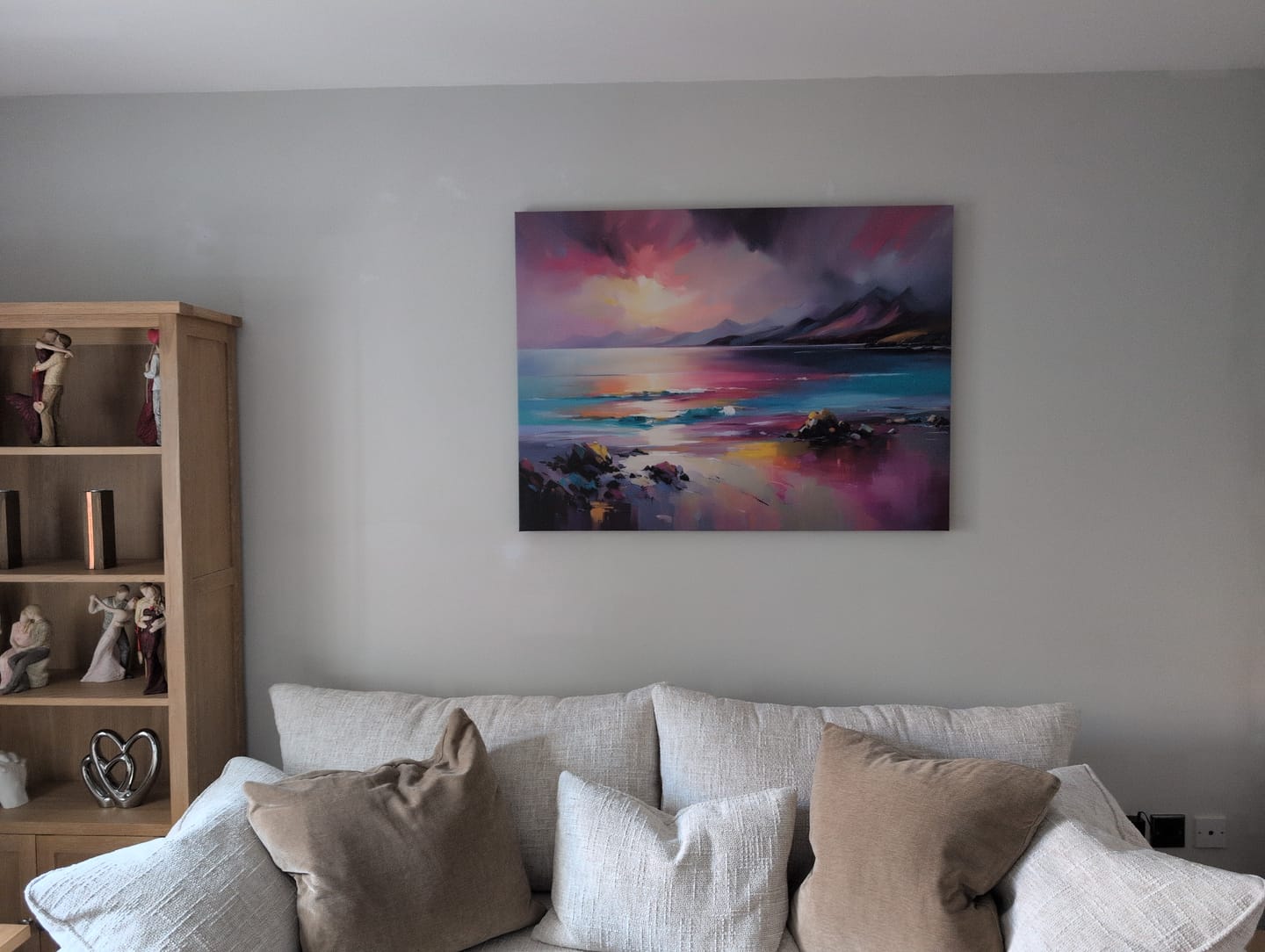 Customer photo review of Magenta Skye Canvas Print