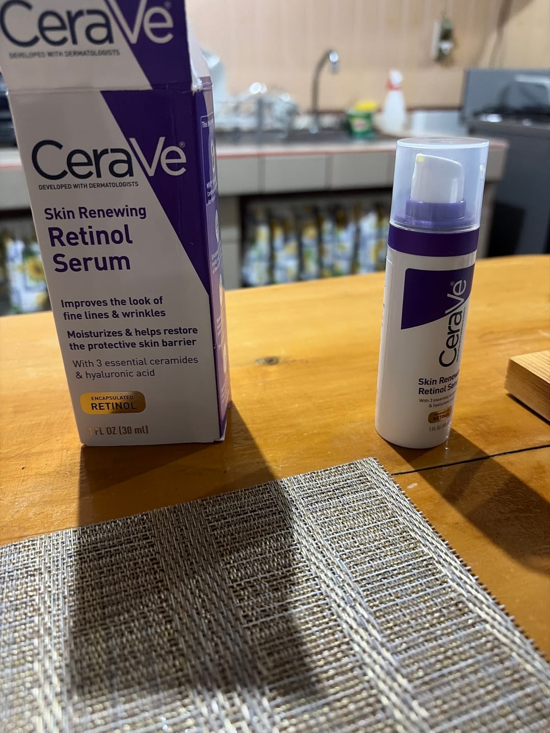 Customer photo review of Skin Renewing Retinol Serum