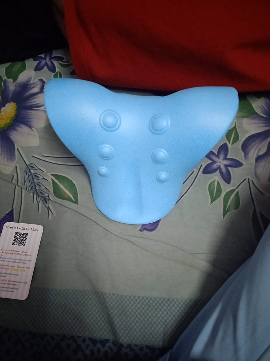 Customer photo review of NeckEase™ Cervical Neck Relaxer — Ergonomic Pain Relief Pillow