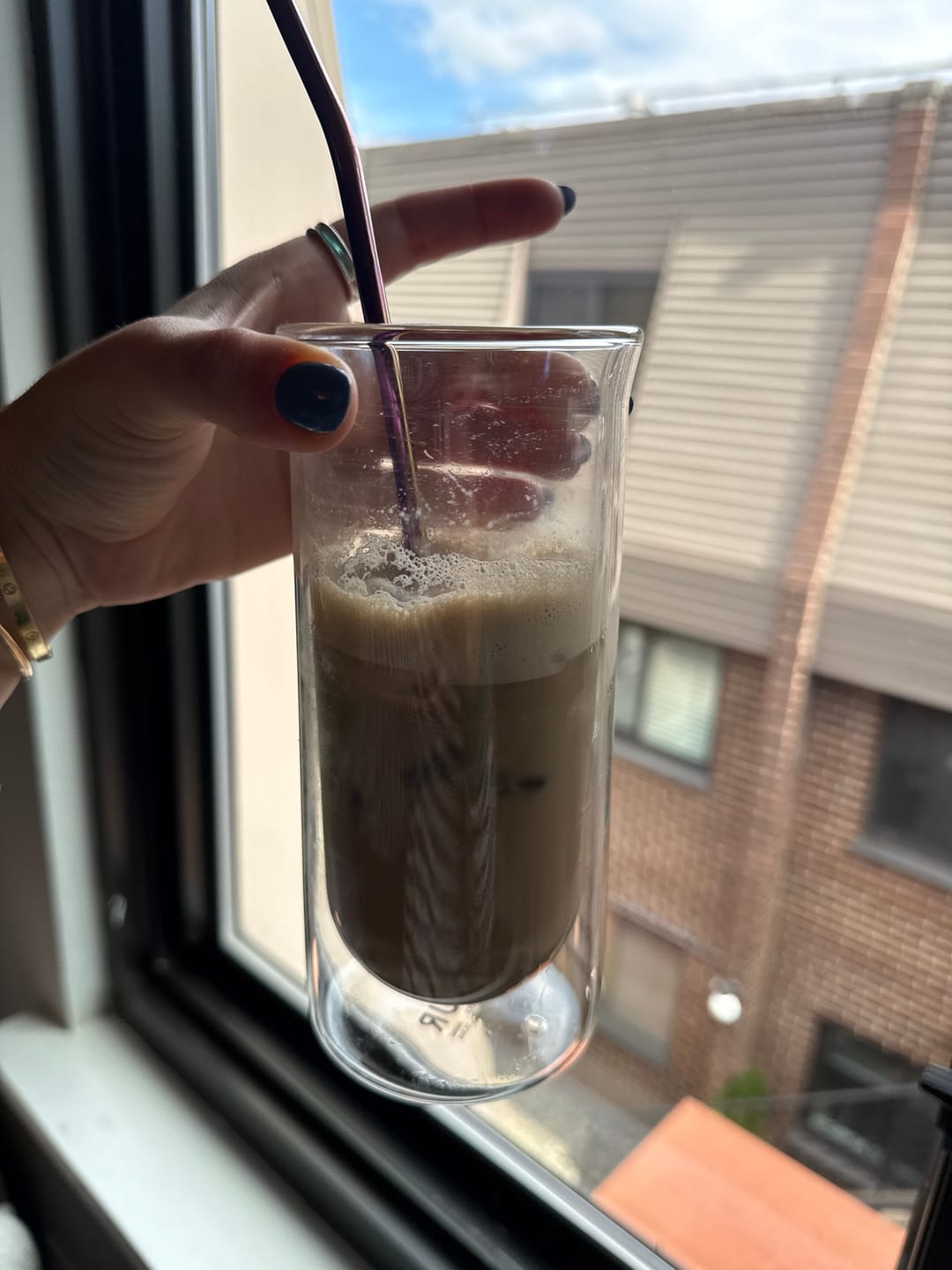Customer photo review of FLUR Espresso Glasses