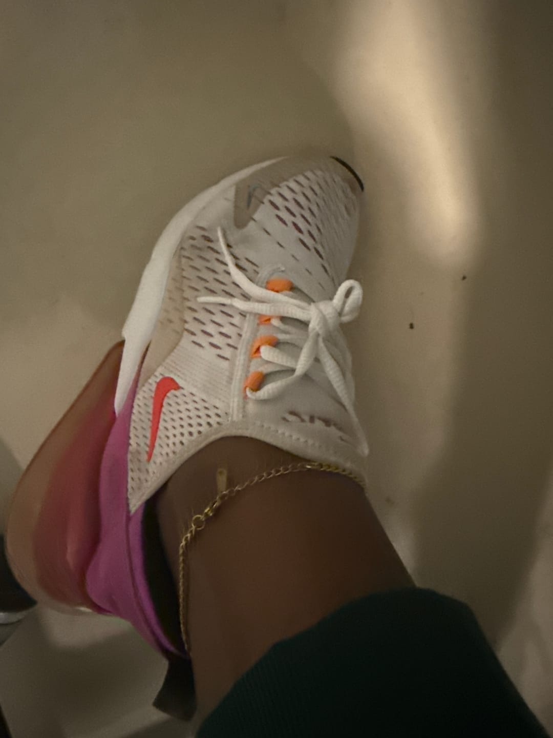 Customer photo review of Gold Initial Anklet