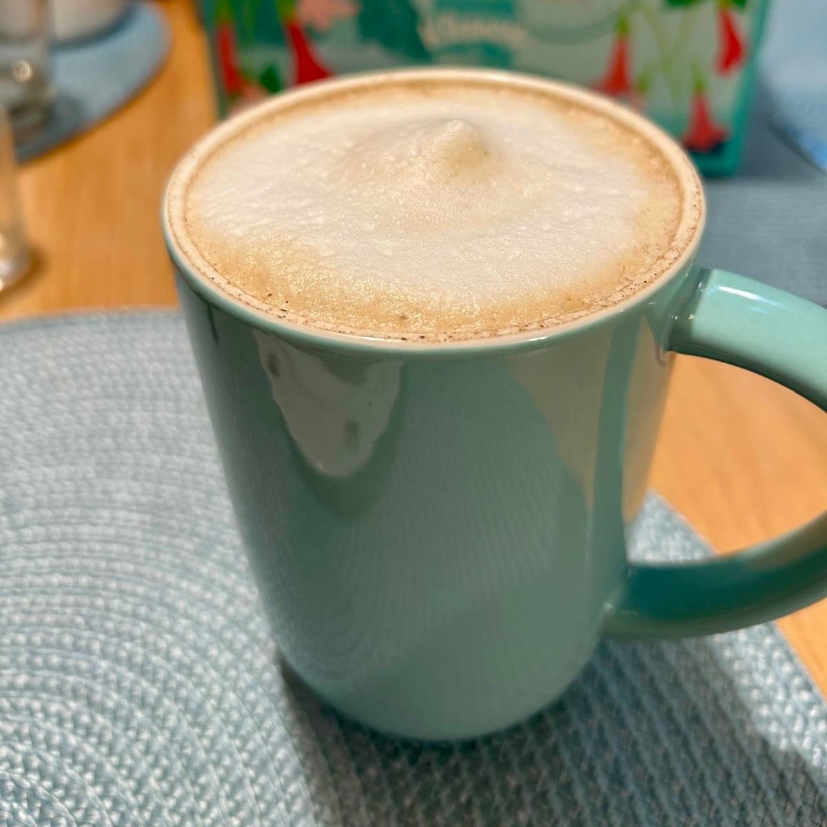 Customer photo review of Hazelnut Chicory Herbal Coffee
