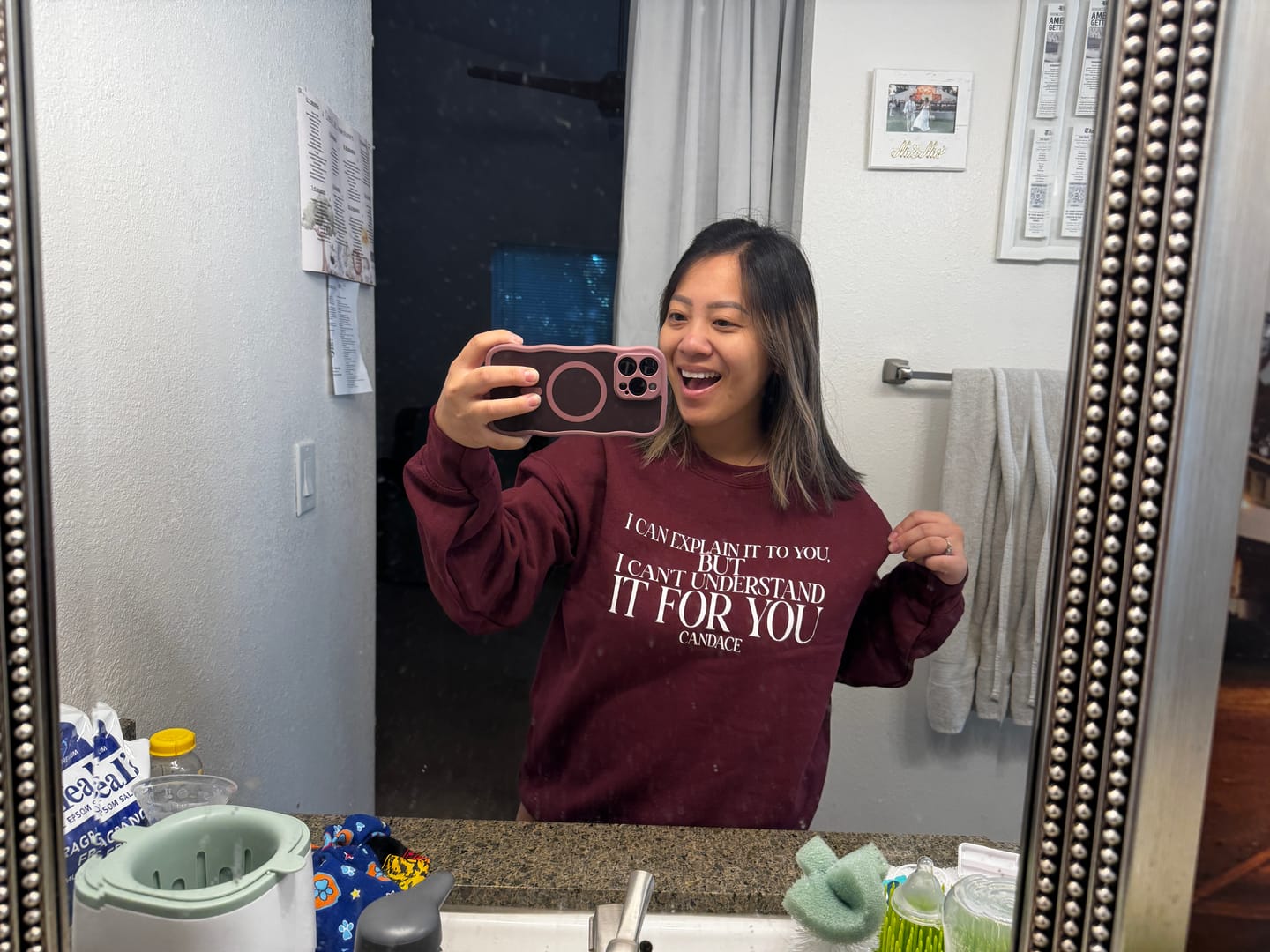 Customer photo review of "I can explain it to you, but I cant understand it for you"  Crewneck
