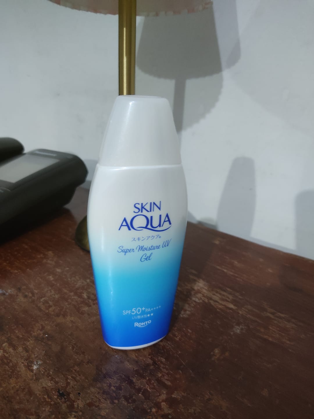 Customer photo review of Skin Aqua Super Moisture UV Gel 110g - Value Size Sunscreen SPF50+ PA++++