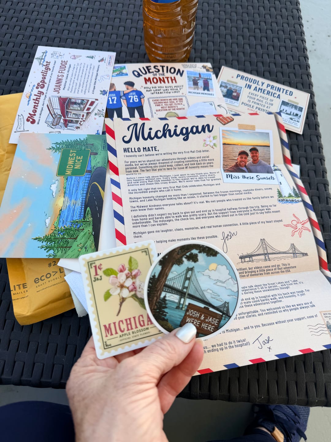 Customer photo review of Josh & Jase Mail Club