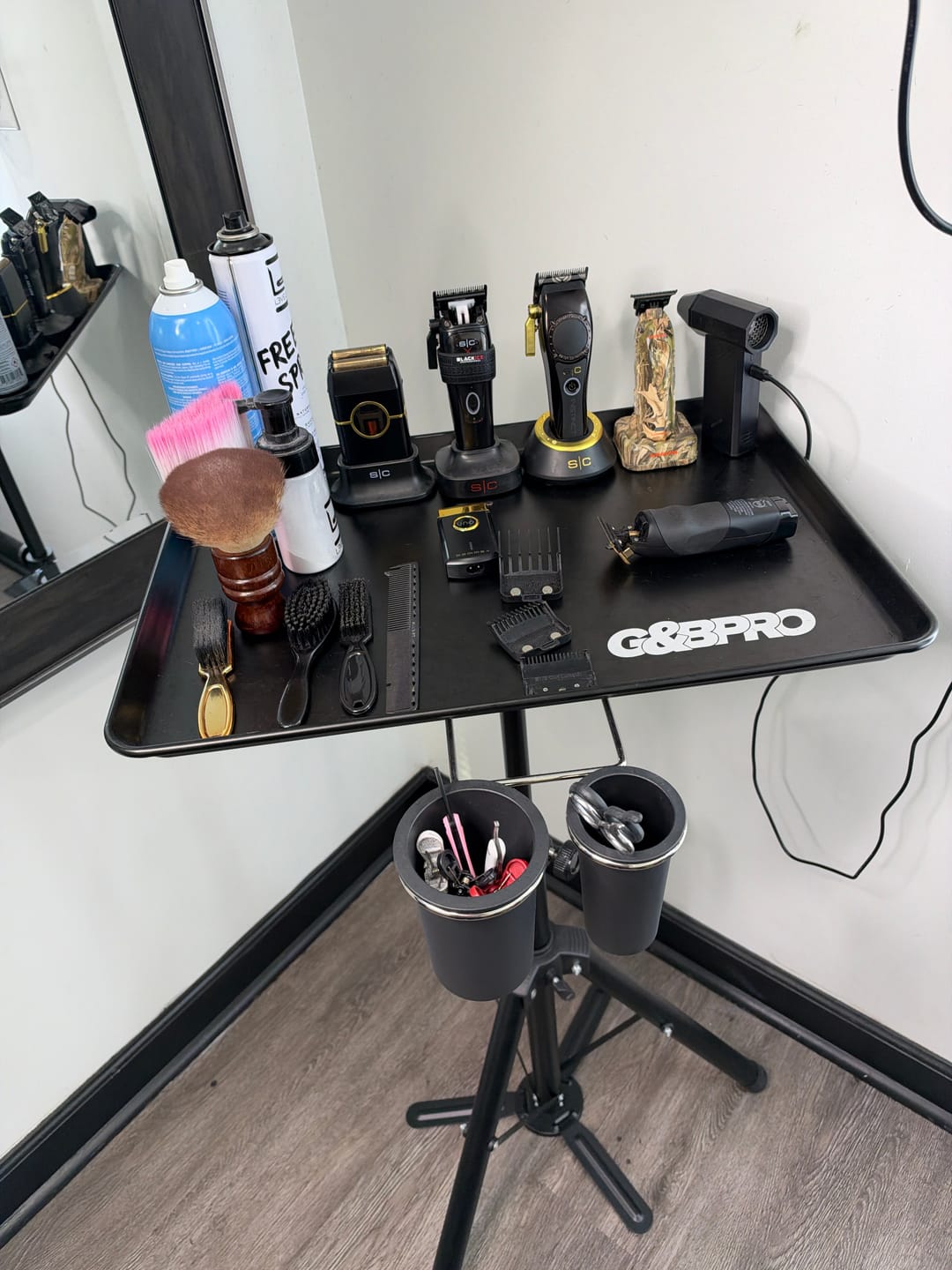 Customer photo review of PRO Ready Tray | Quick-Setup Tool & Equipment Stand