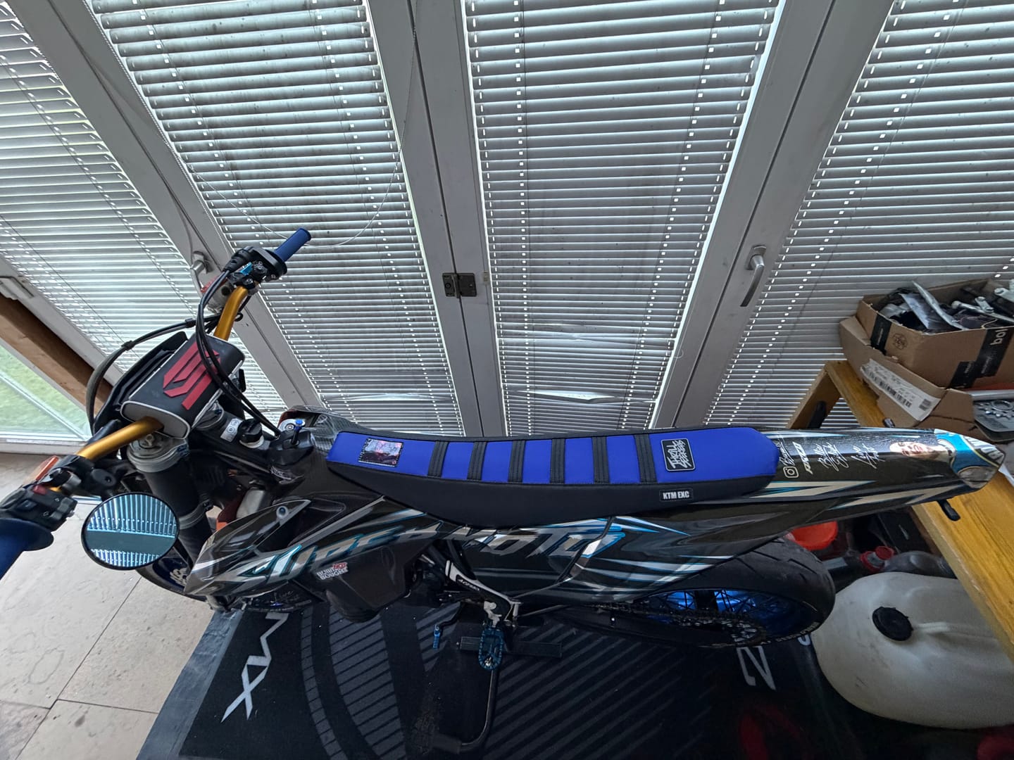 Customer photo review of Custom Seat Cover: 2021 KTM 300 XC