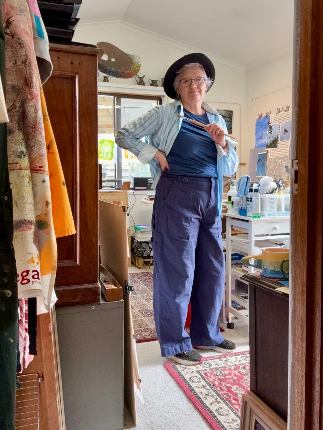 Customer photo review of Construction Pants - Blue