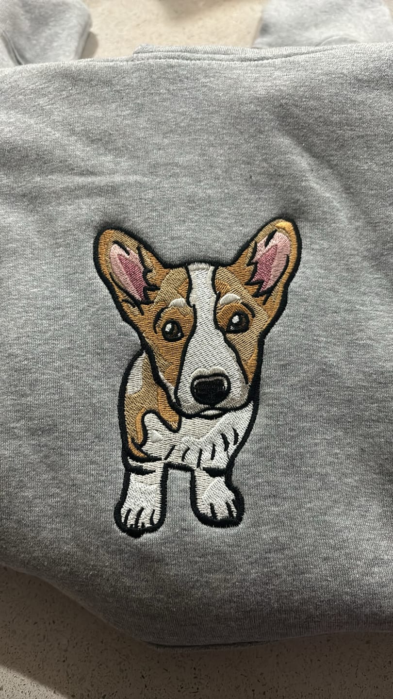 Customer photo review of CUSTOM Women's Oversized Pet Hoodie