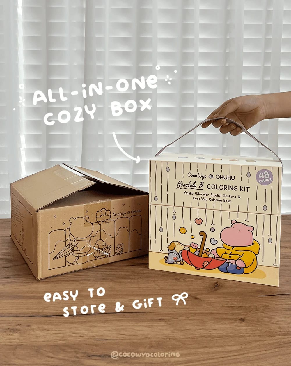 Customer photo review of Ohuhu x Coco Wyo Cozy Mood Coloring Kit, Honolulu B 48 Colors Alcohol Markers with Brush & Fine Dual Tips, Coloring Book with Mood Tracker Pages