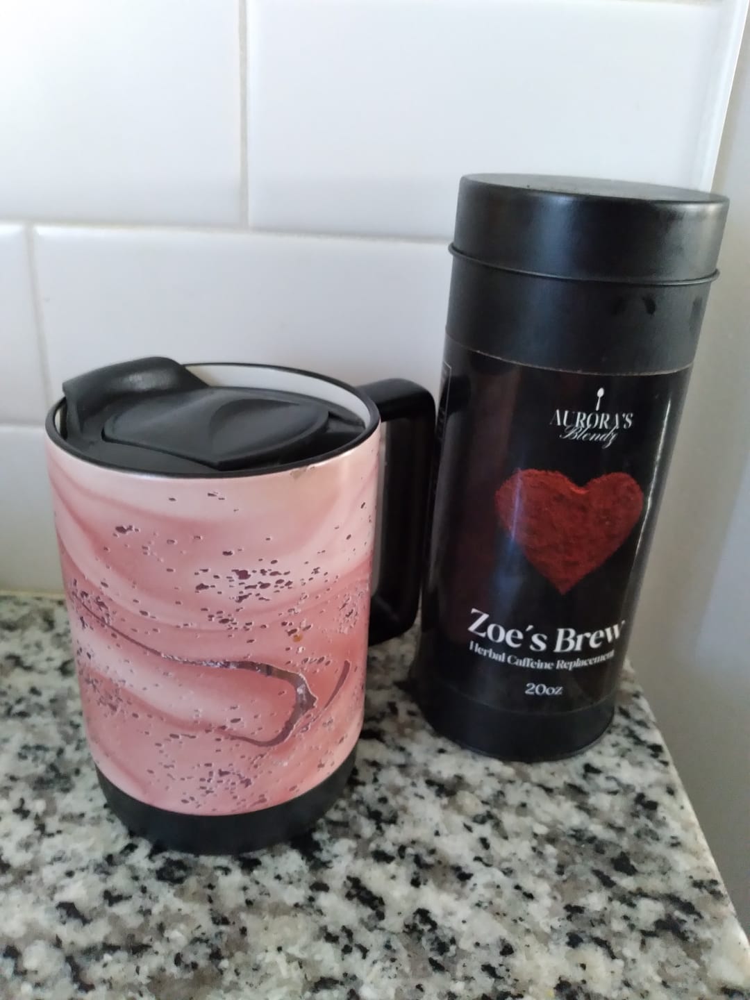 Customer photo review of Zoe's Brew-  Herbal Caffeine Replacement