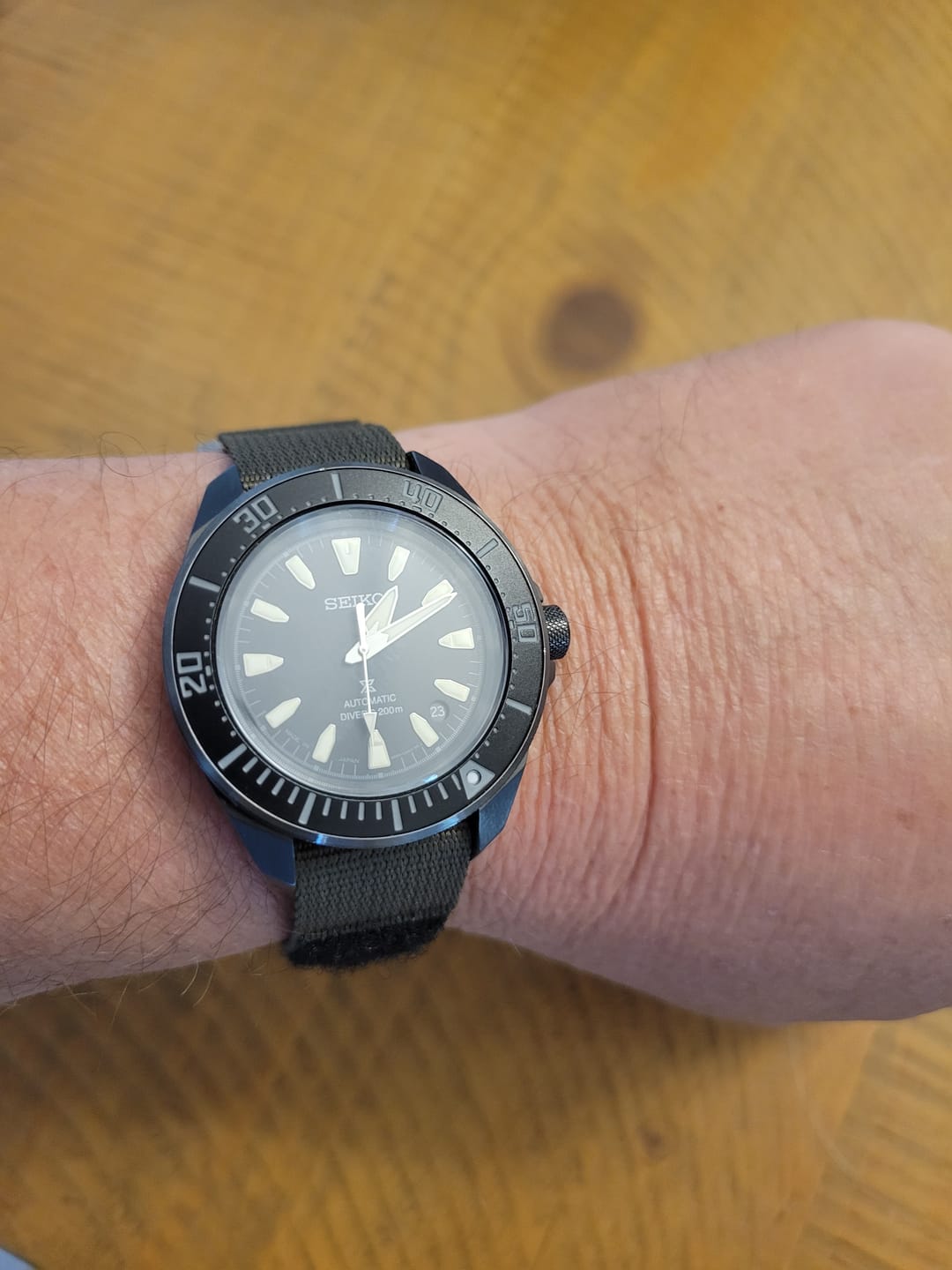Customer photo review of Glomar Explorer - Hook And Loop Watch Strap
