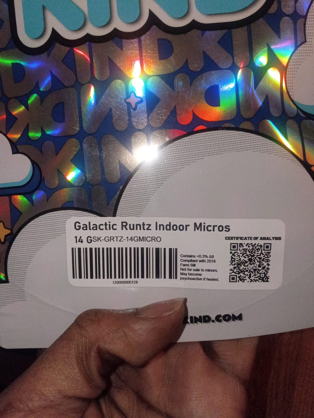 Customer photo review of Galactic Runtz Indoor MICROS - 14 Grams - Indica