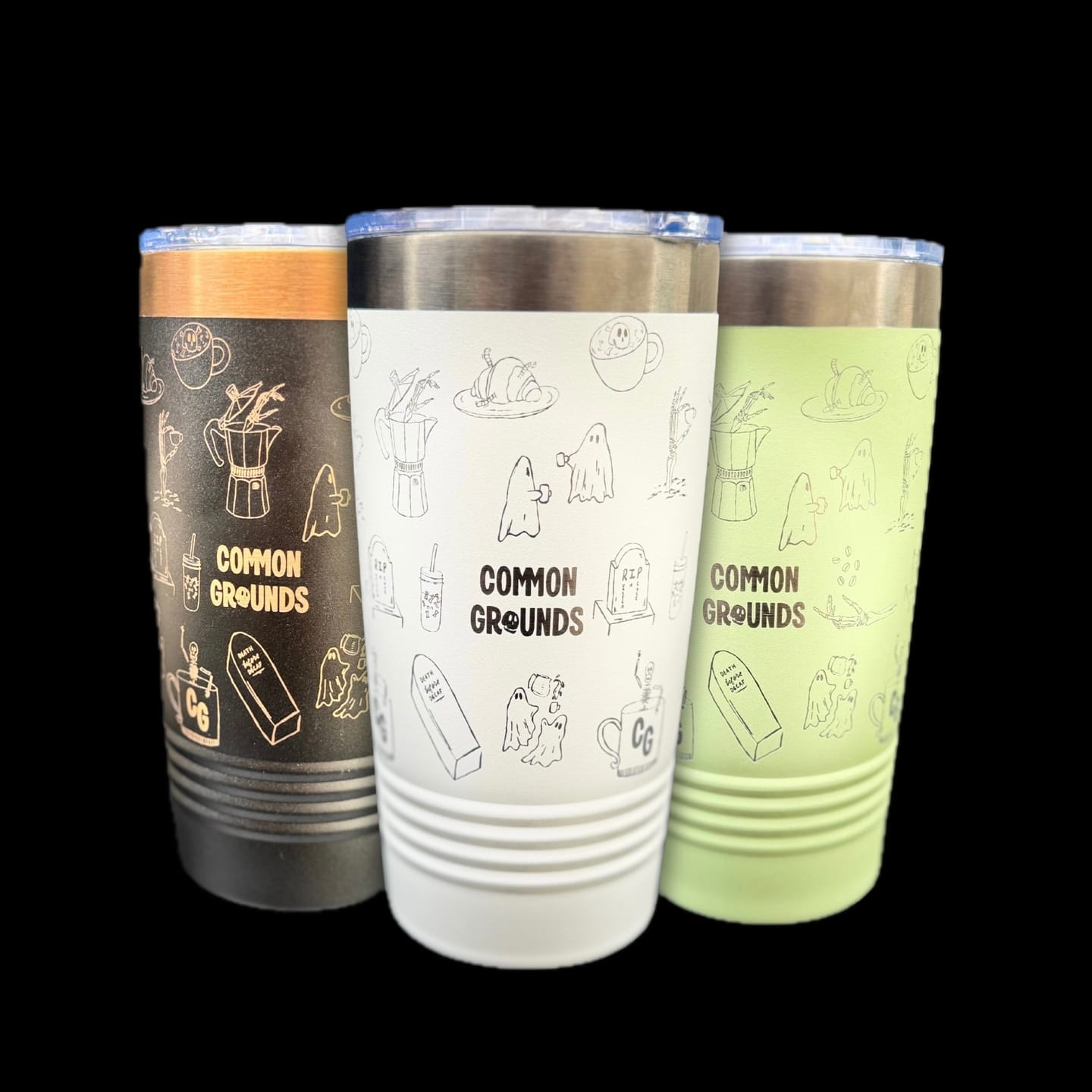 Customer photo review of Custom Engraved 20oz ION-Plated Tumbler