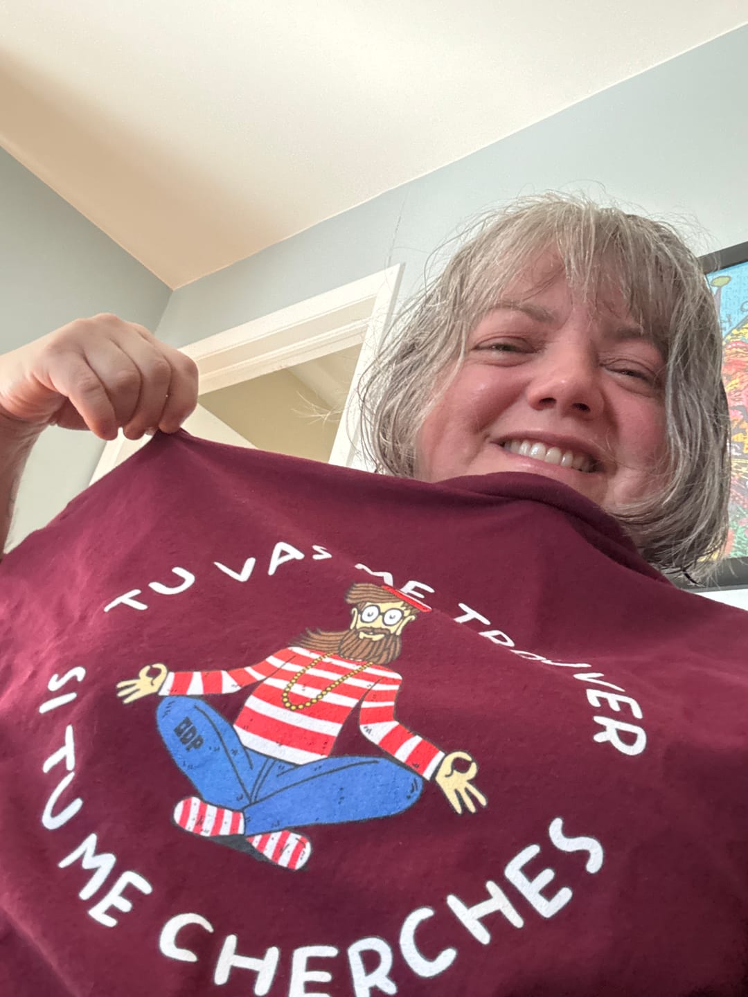 Customer photo review of T-Shirt Cherche Moi Pas