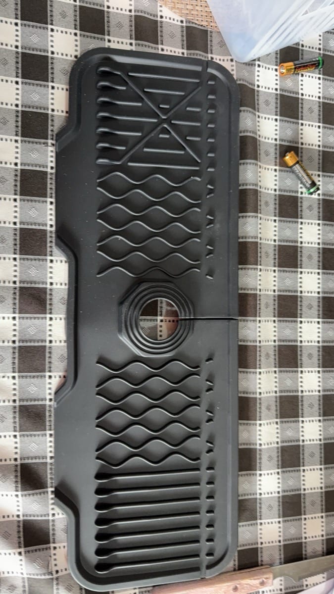 Customer photo review of Aqua Slope Rubber Faucet Sink Mat