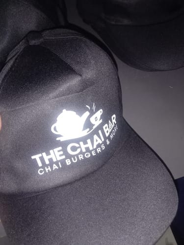 Customer photo review of Customized Caps | Customized With Your Company Logo