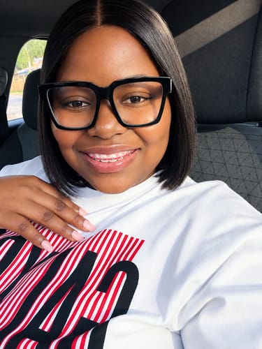 Customer photo review of Budget Vietnamese Super Double Drawn Bone Straight 2x6 Closure 10" Natural Black Wig