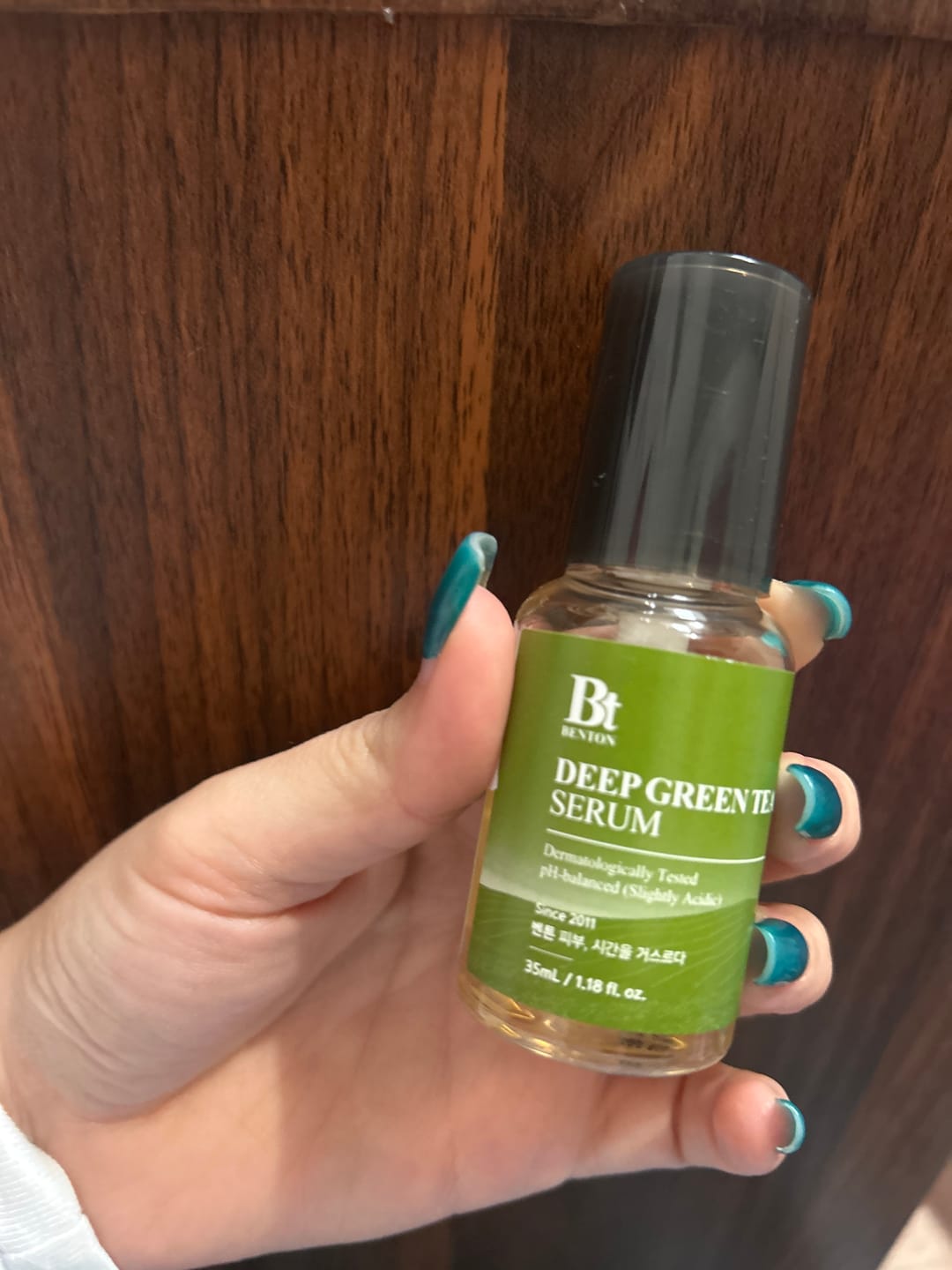Customer photo review of Deep Green Tea Serum