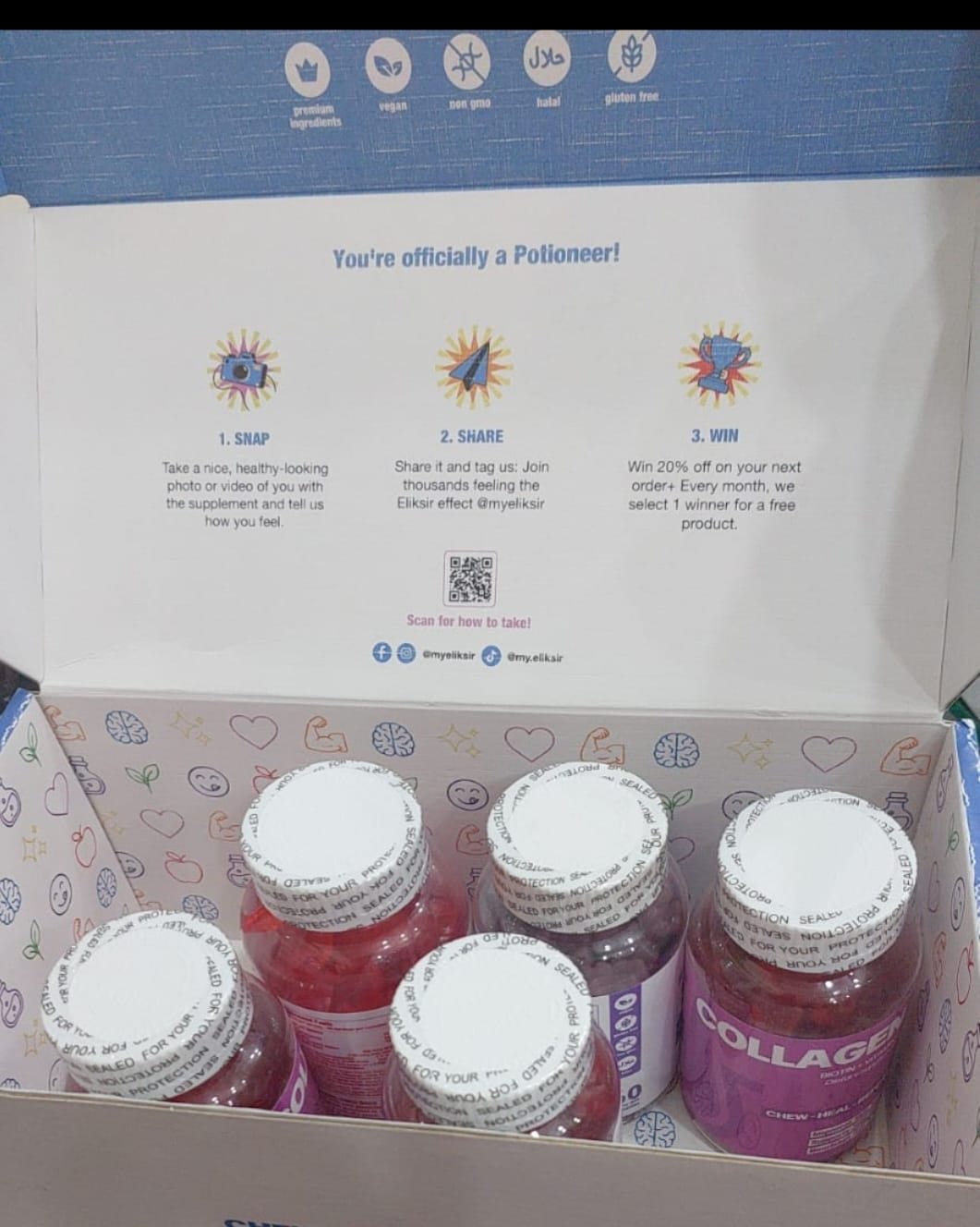 Customer photo review of Collagen Gummies