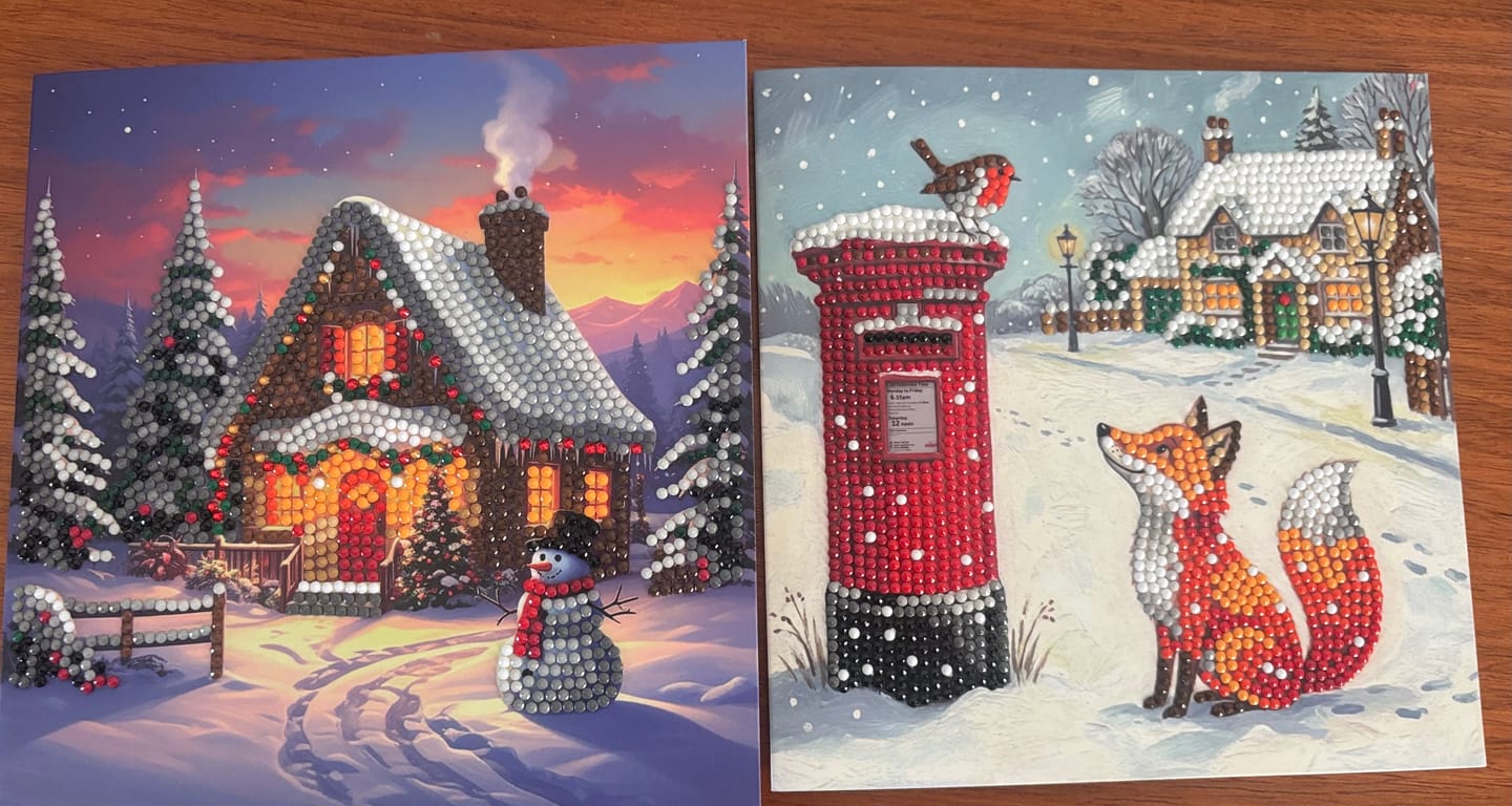 Customer photo review of 2026 Best of British Crystal Art Card Box Set of 8