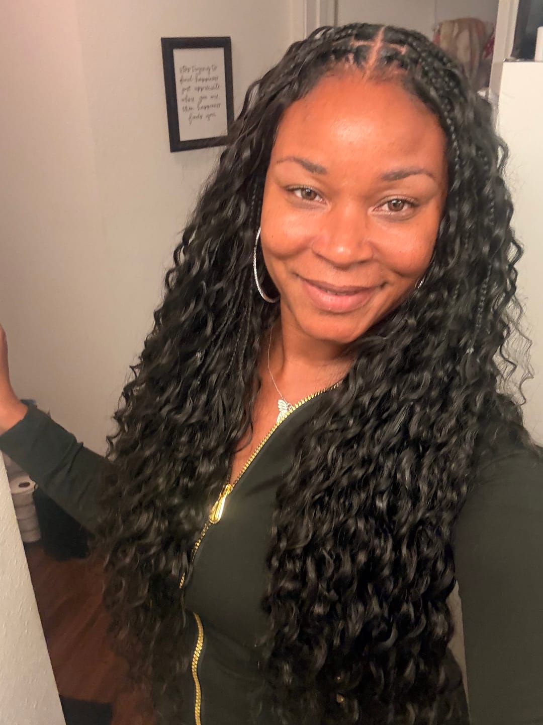 Customer photo review of Ywigs Loose Deep Wave Human Crochet Hair for Miracle Knots
