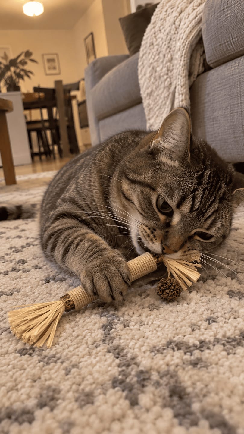 Customer photo review of Mordedor para Higiene Dental de Gatos
