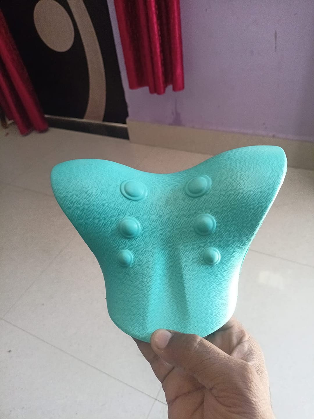 Customer photo review of NeckEase™ Cervical Neck Relaxer — Ergonomic Pain Relief Pillow