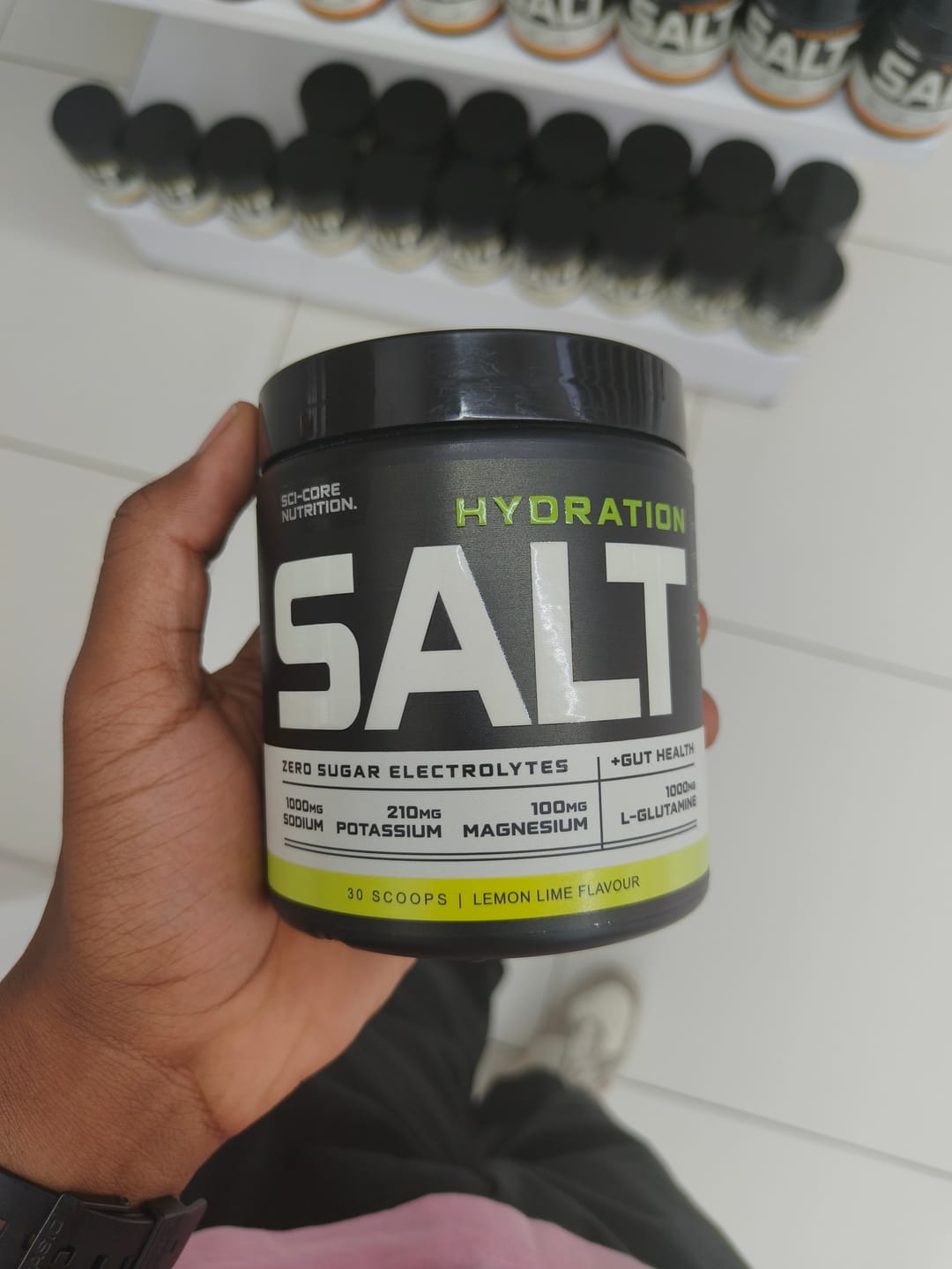 Customer photo review of HYDRATION SALT Lemon Lime 240g | 30 servings