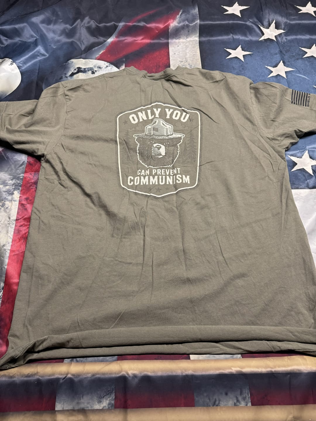 Customer photo review of Only You Can Prevent Communism Badge