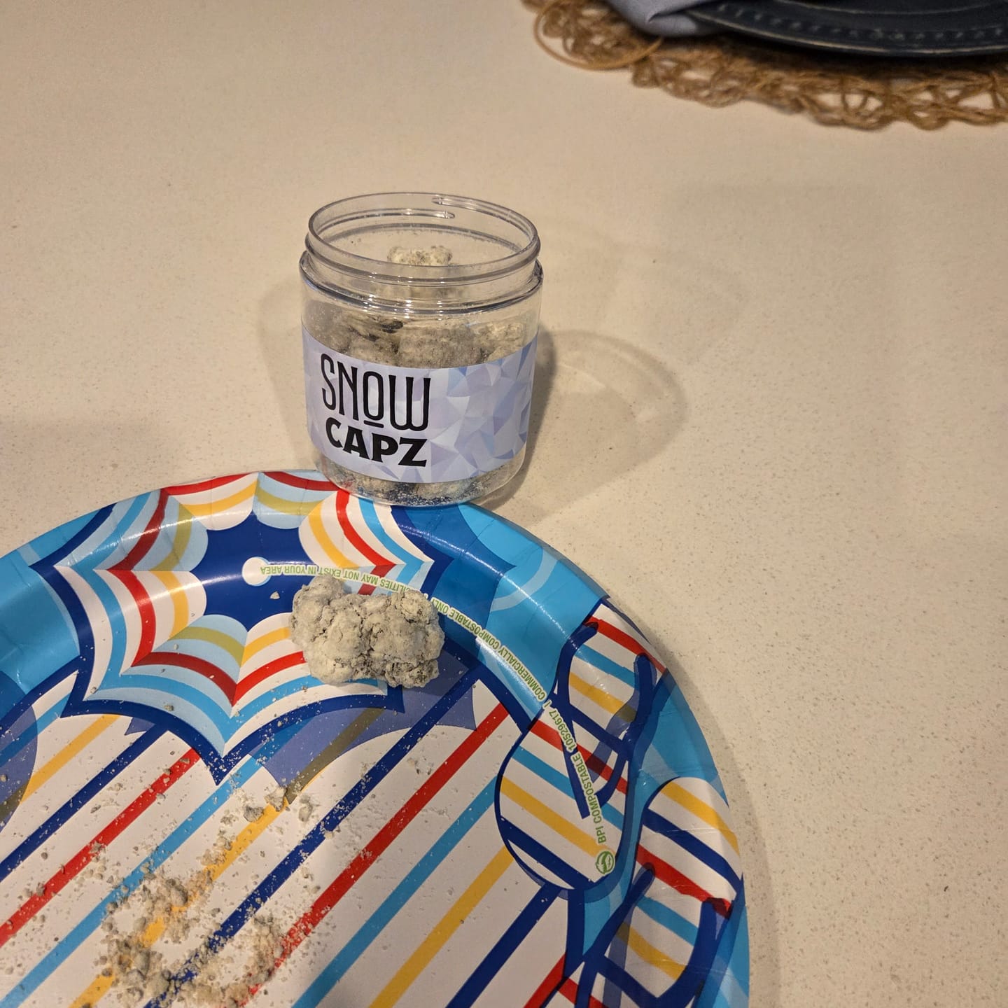Customer photo review of Snow Capz 28 Grams