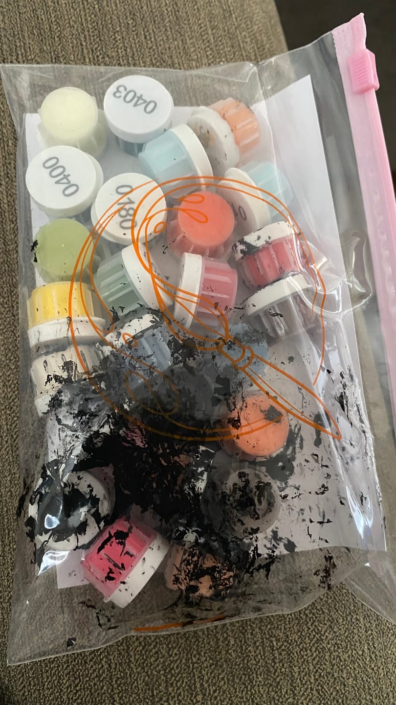 Customer photo review of Expressive Frida | Paint by Number