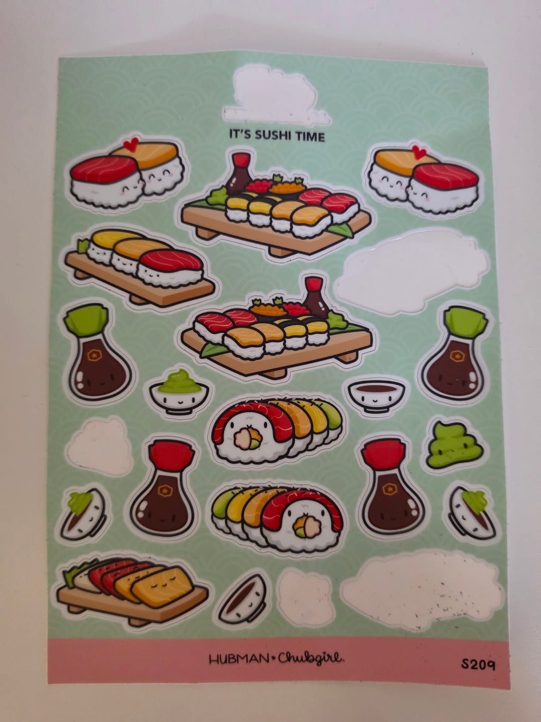 Customer photo review of Sushi Time Sticker Sheet